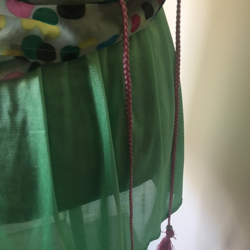 🚨 5/$20 Adorable multi-color polka dot green dress - Picture 7 of 13